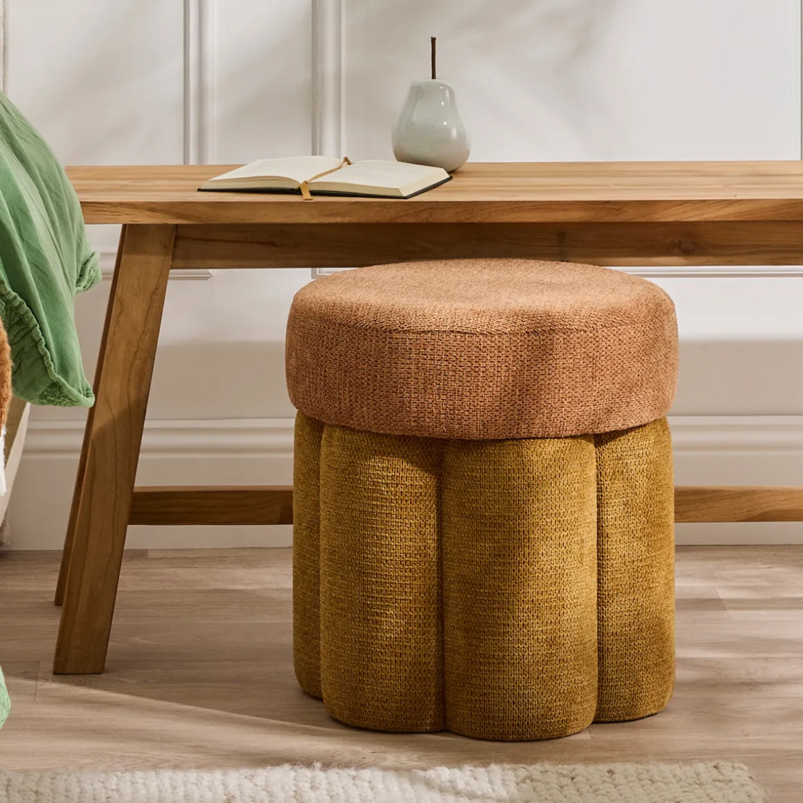 Ariel 2 Tone Ottoman