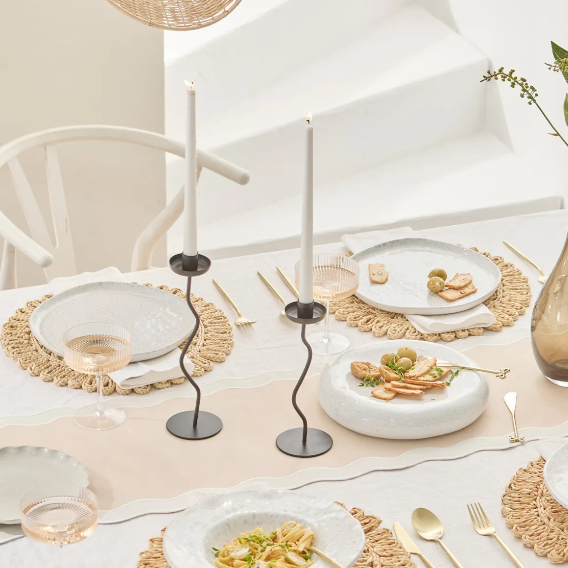 Arlo Wave Candle Holder