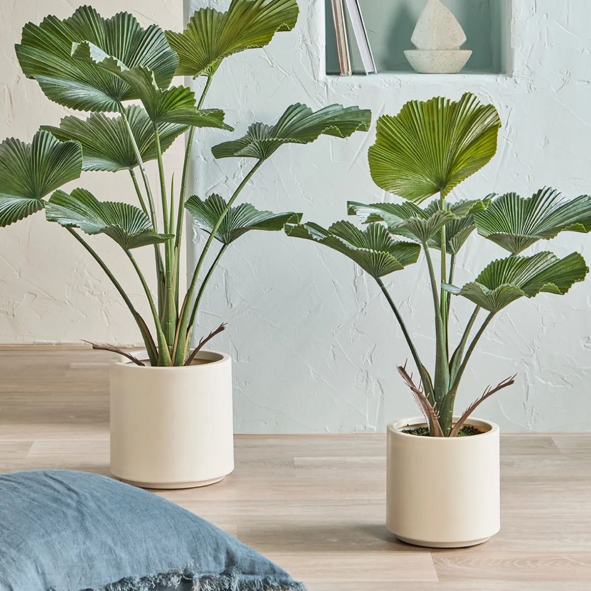 Artificial Potted Fan Palm