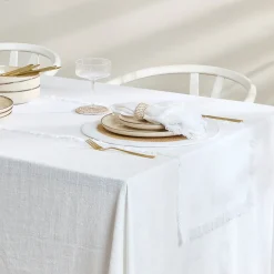 Ashra Fringed Cotton Table Runner