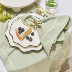 Aubrey Bow Embroidered Table Runner