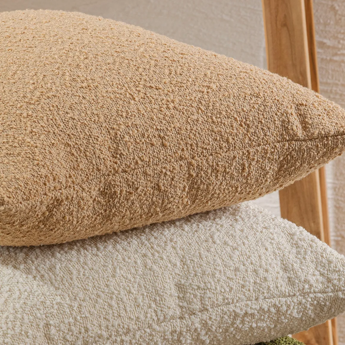 Ava Boucle Caramel Cushion