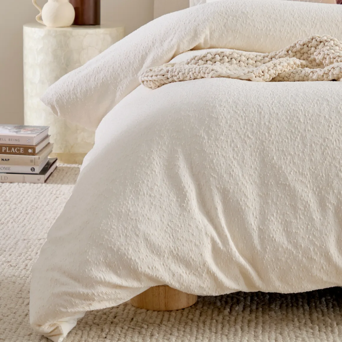 Ava Boucle Quilt Cover Set