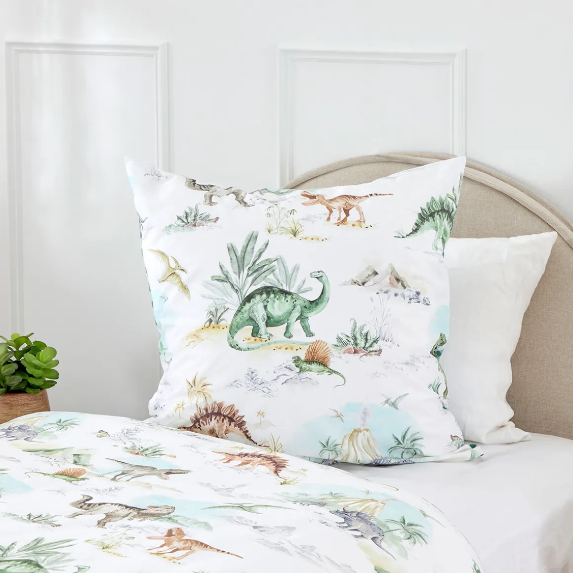 Bad to the Bone Dinosaur European Pillowcase