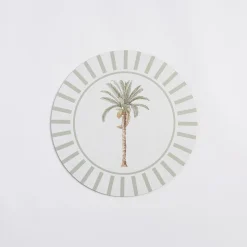 Bangalow Green Palm Cork Placemat Set of 6