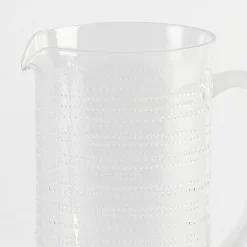 Beaded Clear Jug