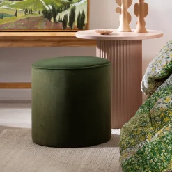 Bentley Velvet Ottoman