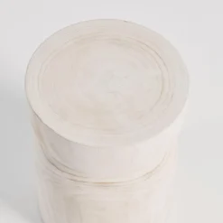 Bosa White Washed Stool