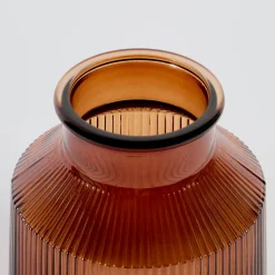 Boston Ribbed Glass Vase