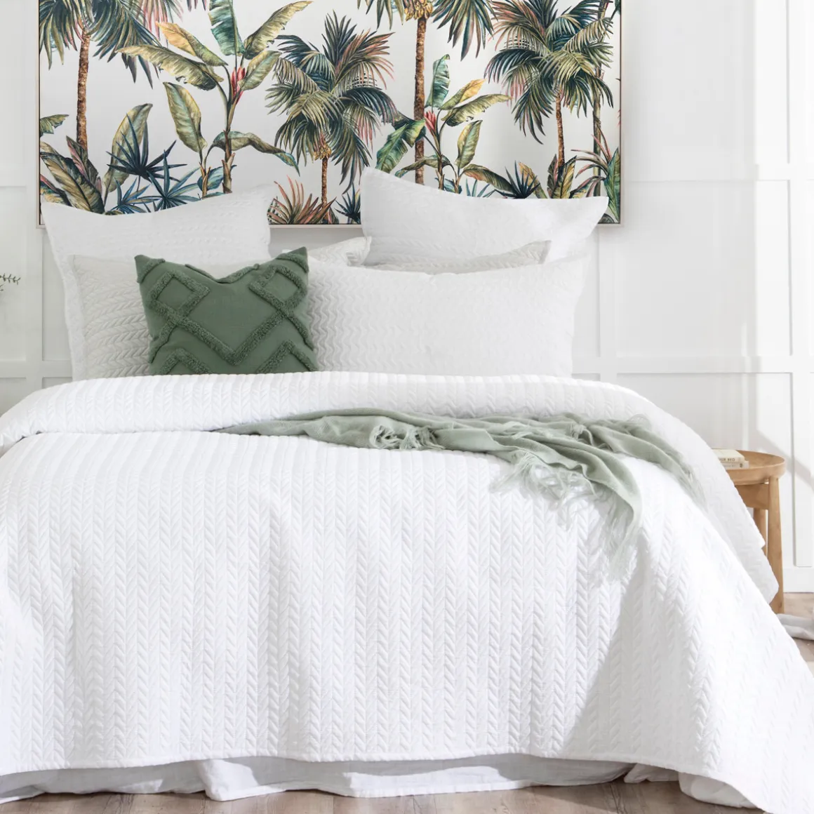 Camden White European Pillowcase