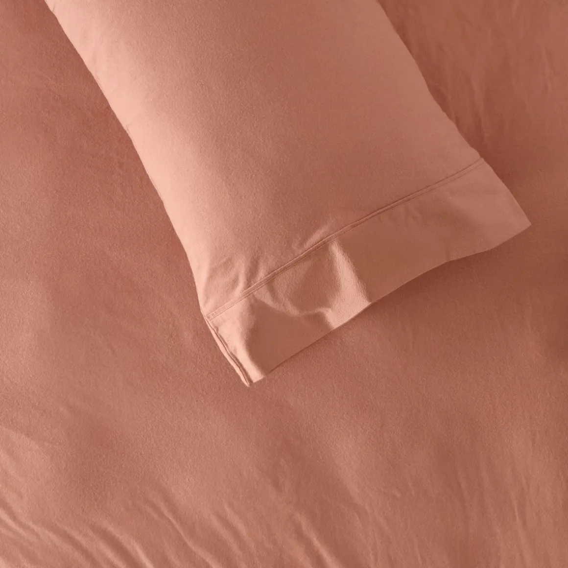 Caramel Cotton Flannelette Fitted Sheet