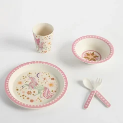 Celestial Unicorn 5 Piece Dinnerware Set
