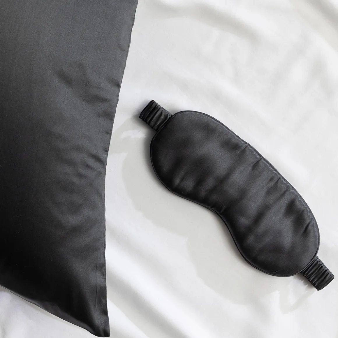 Charcoal Mulberry Silk Eye Mask
