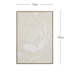 Contour Bloom Textured Wall Art