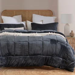 Cosy Cube Charcoal Comforter Set