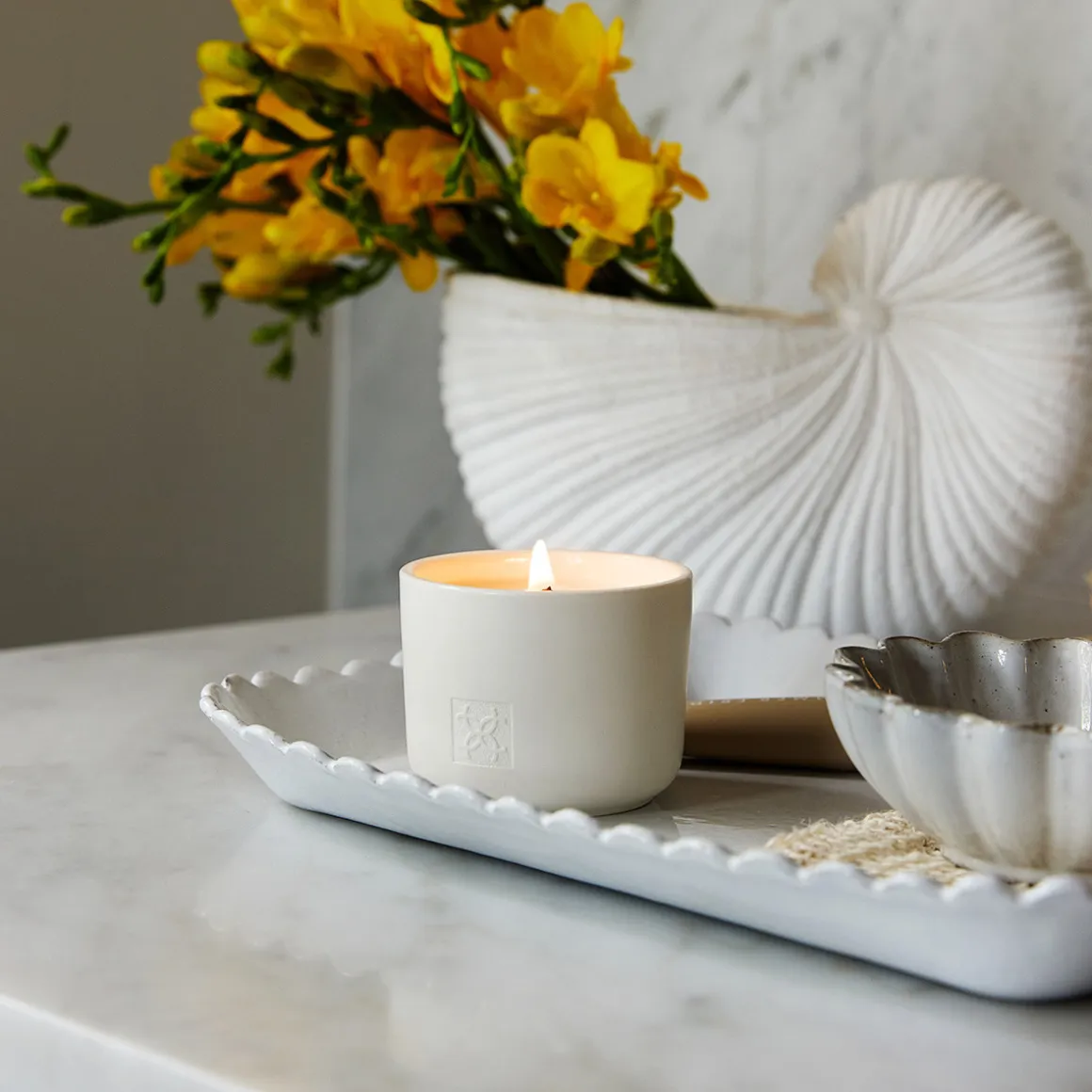 Cotton Flower & Freesia 70g Candle