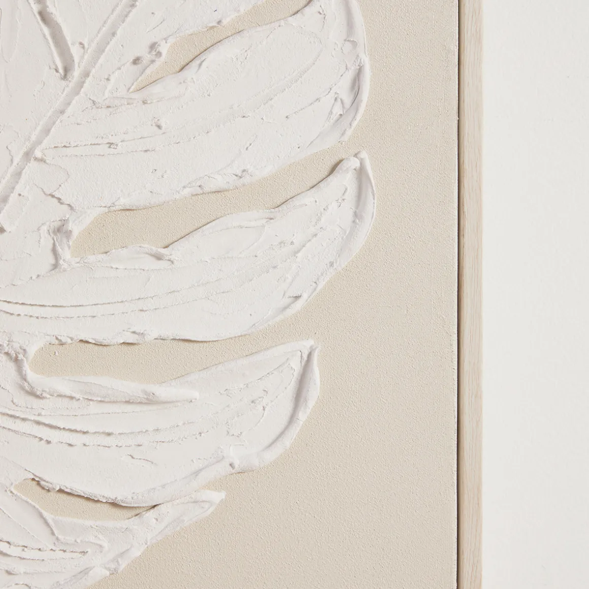 Culgoa Leaf Textured Framed Wall Art