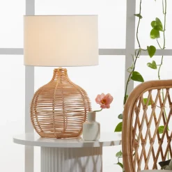 Douglas 50cm Rattan Table Lamp