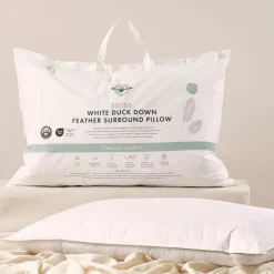 50/50 Duck Down Feather Surround Pillow