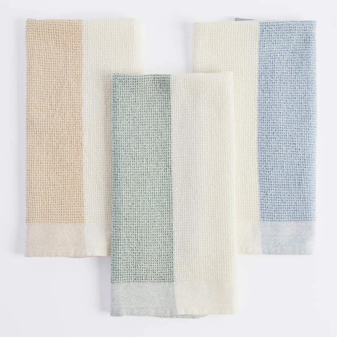 Duo Waffle Tea Towel Set of 2