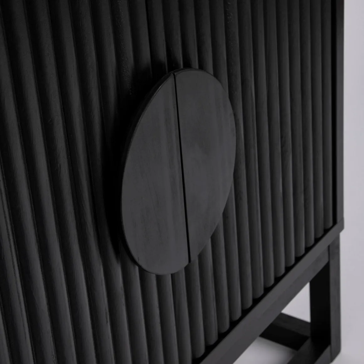 Dutton Black Bedside Table