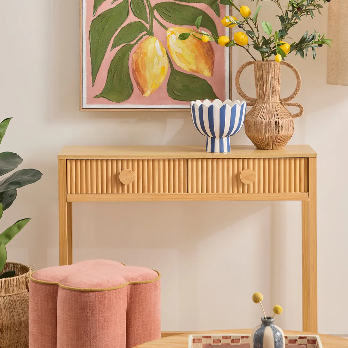 Dutton Natural Console Table