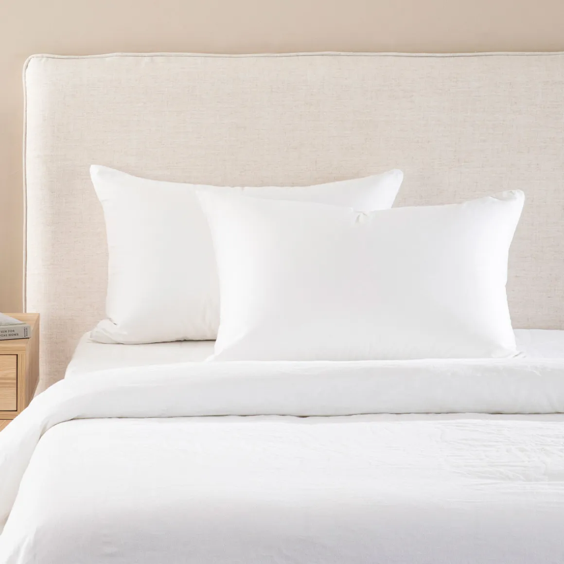 Eco Living Bamboo Cotton Pillow Protector Pair