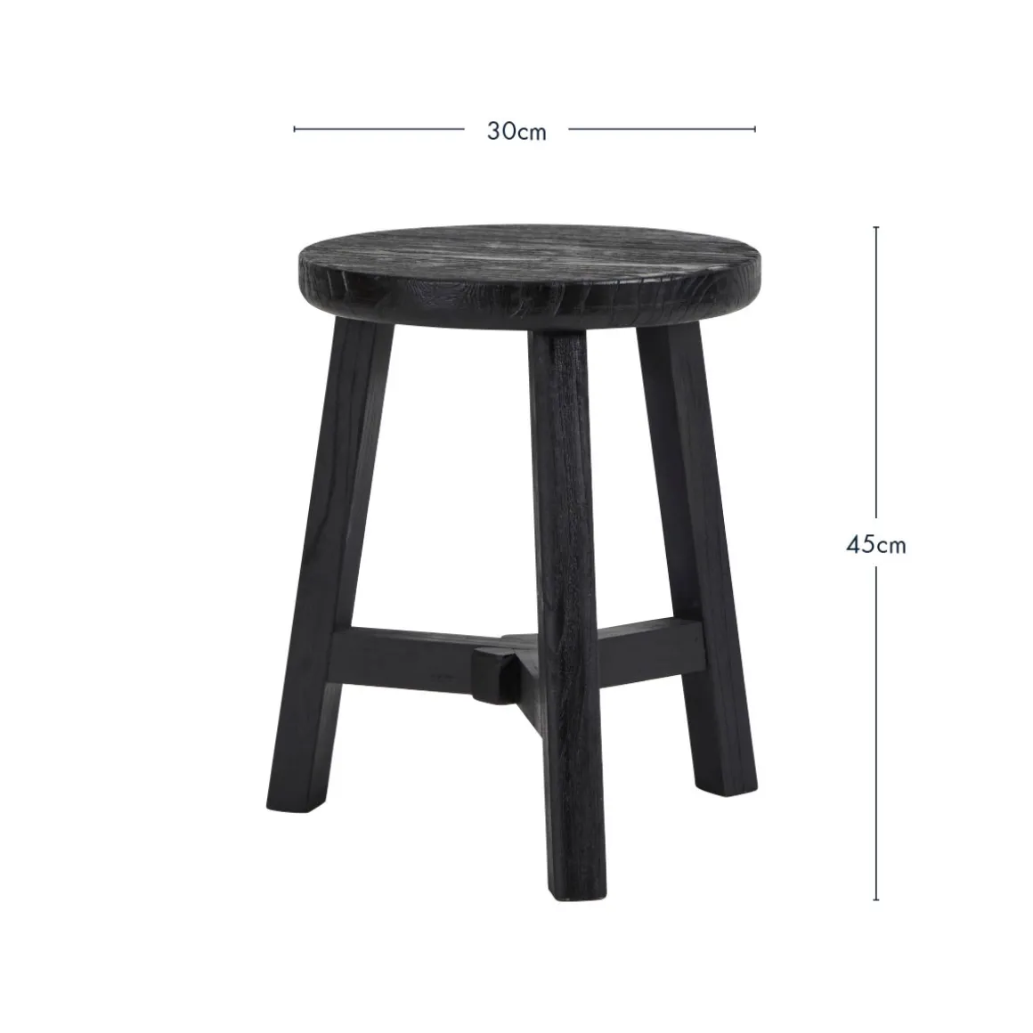Elec Elm Wood Stool