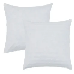 Gia White European Pillowcase