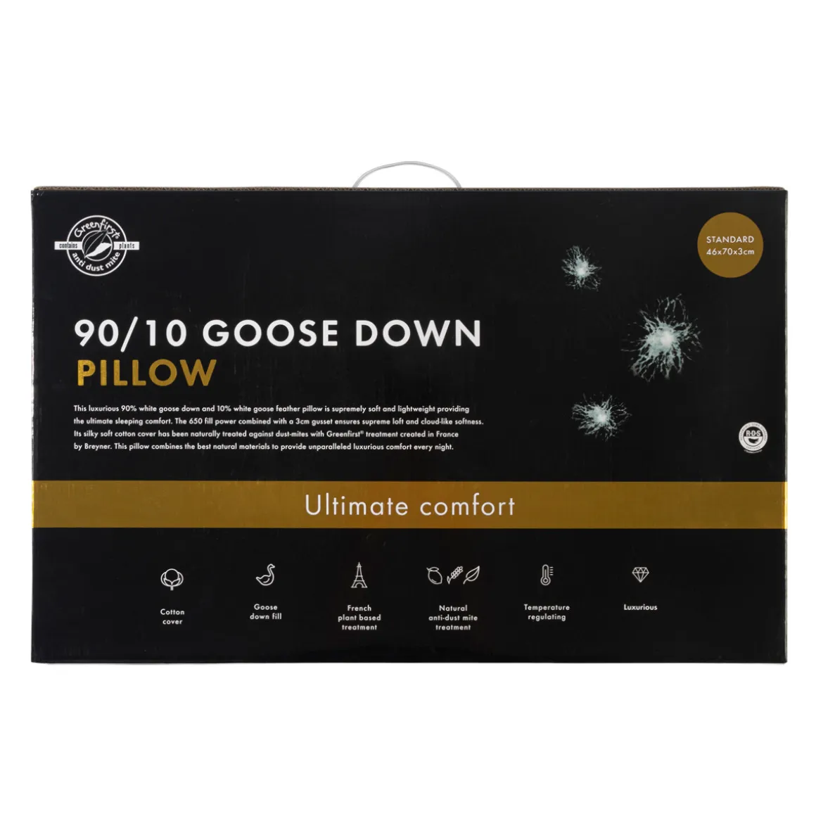90/10 Goose Down Pillow