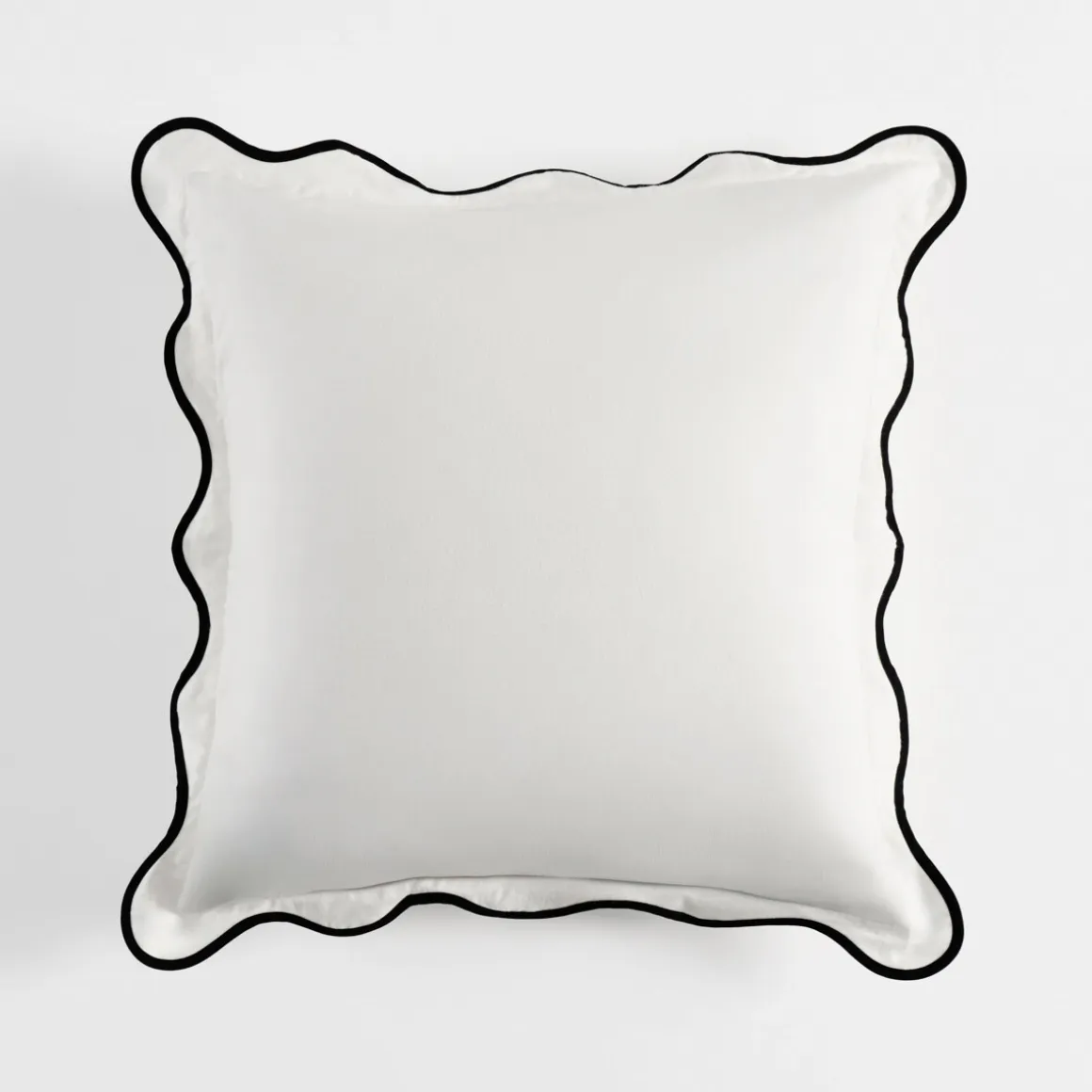 Harper Scallop White European Pillowcase