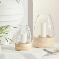 Hastings Hurricane Natural Candle Holder