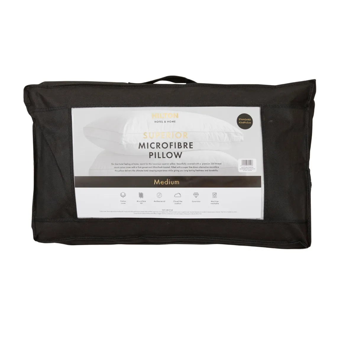 Hotel & Home Superior Microfibre Medium Pillow
