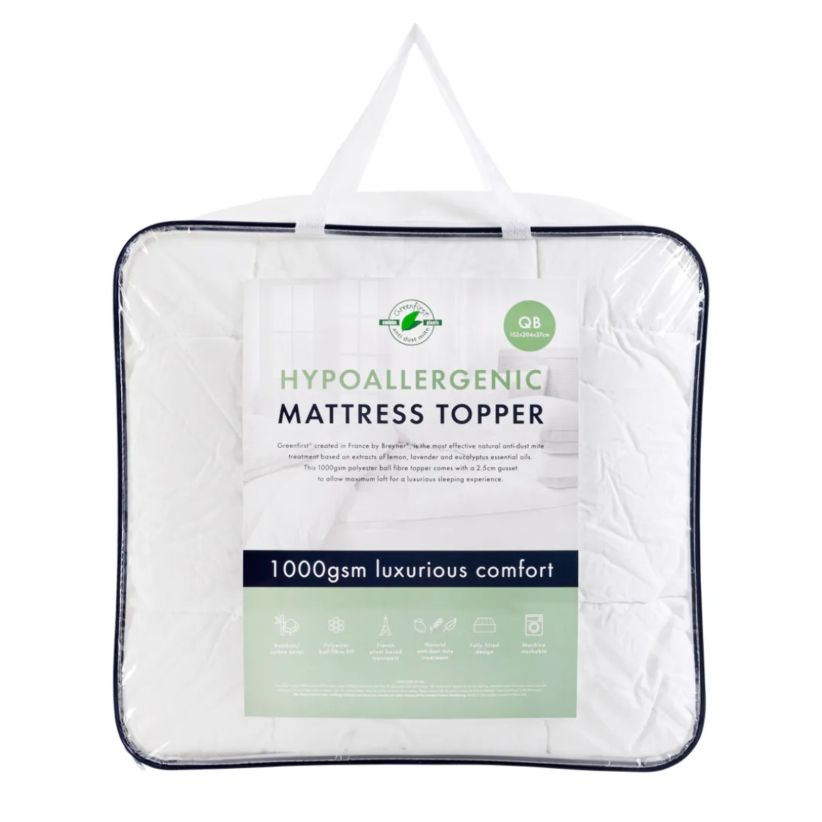 Hypoallergenic 1000gsm Mattress Topper