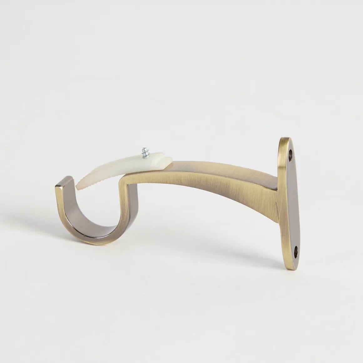 Jordan Brass Oak Veneer Extendable Rod Set