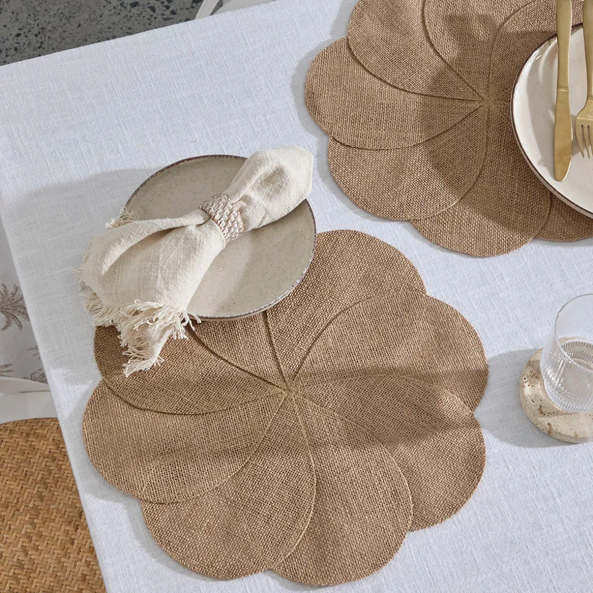 Jute Flower Placemat