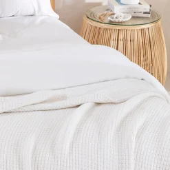 Knit Weave 360gsm Cotton Blanket