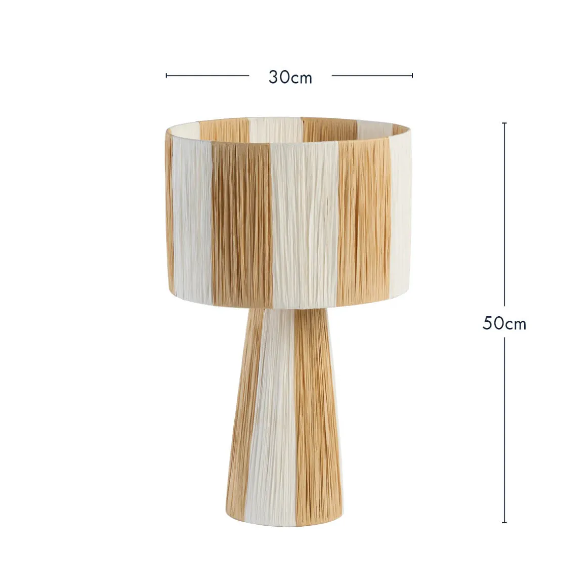 Lana Stripe 50cm Table Lamp