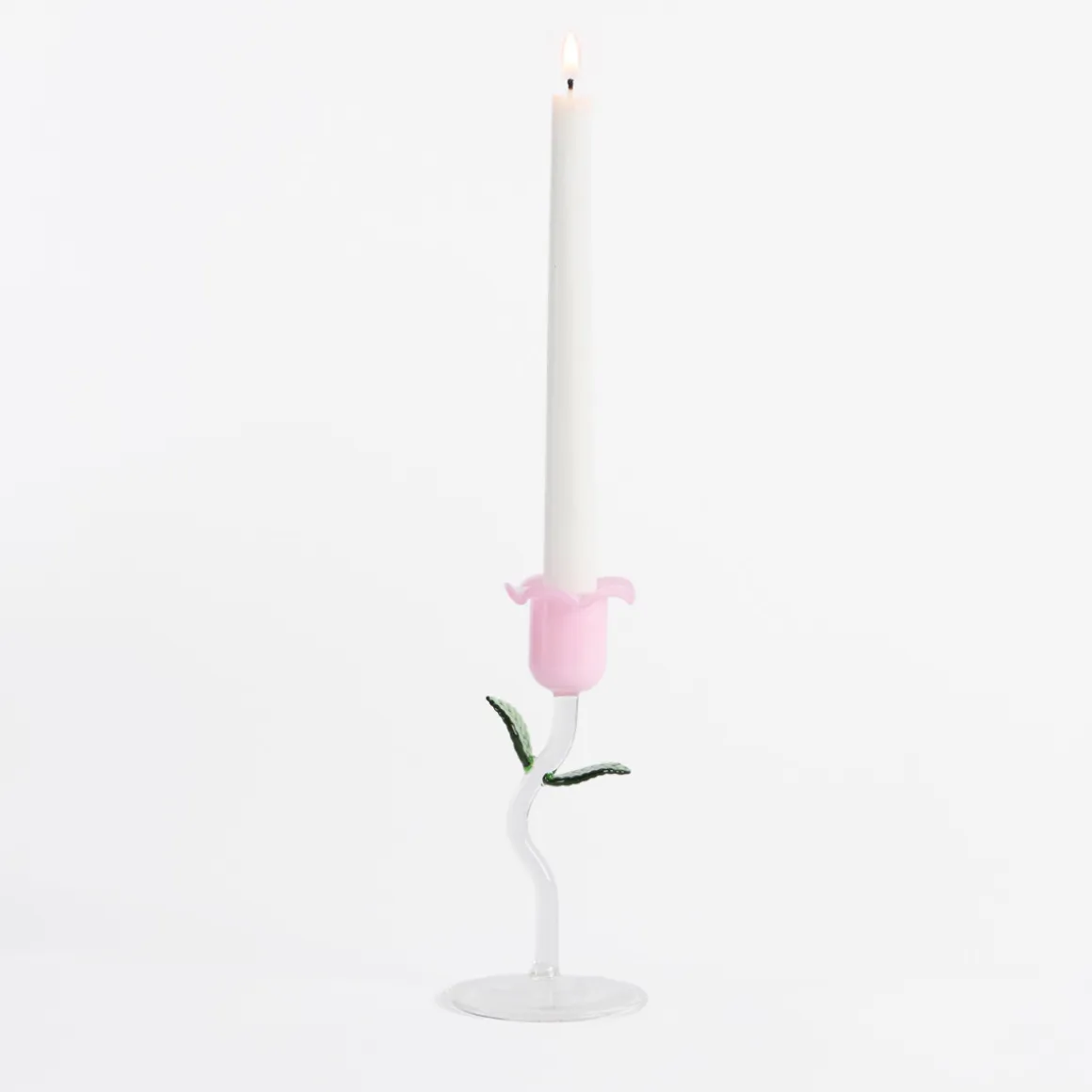 Laurel Flower Candle Holder 2pc
