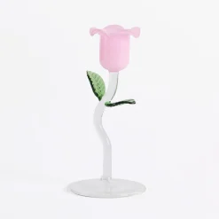 Laurel Flower Candle Holder 2pc
