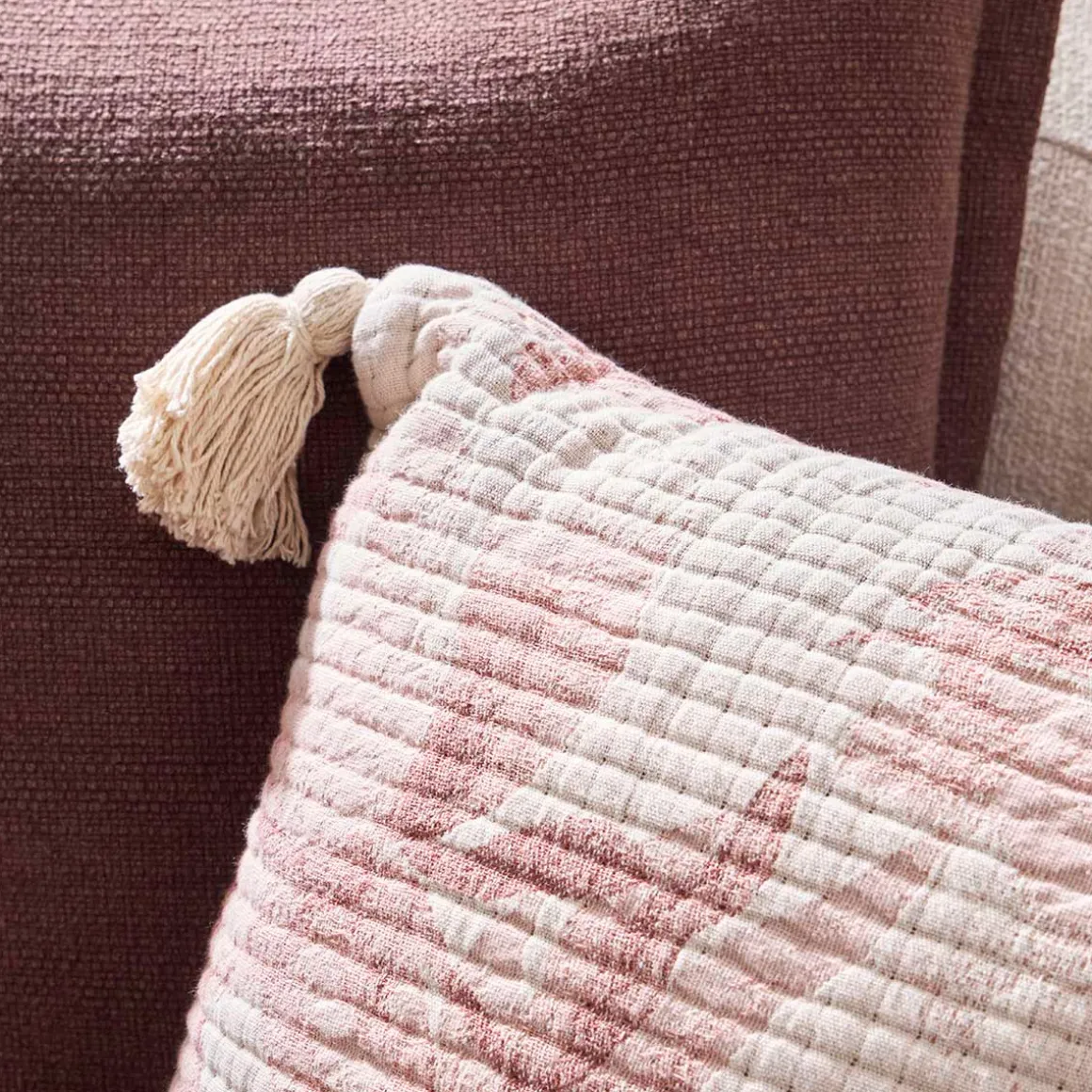 Lilibeth Floral Cushion with Tassels