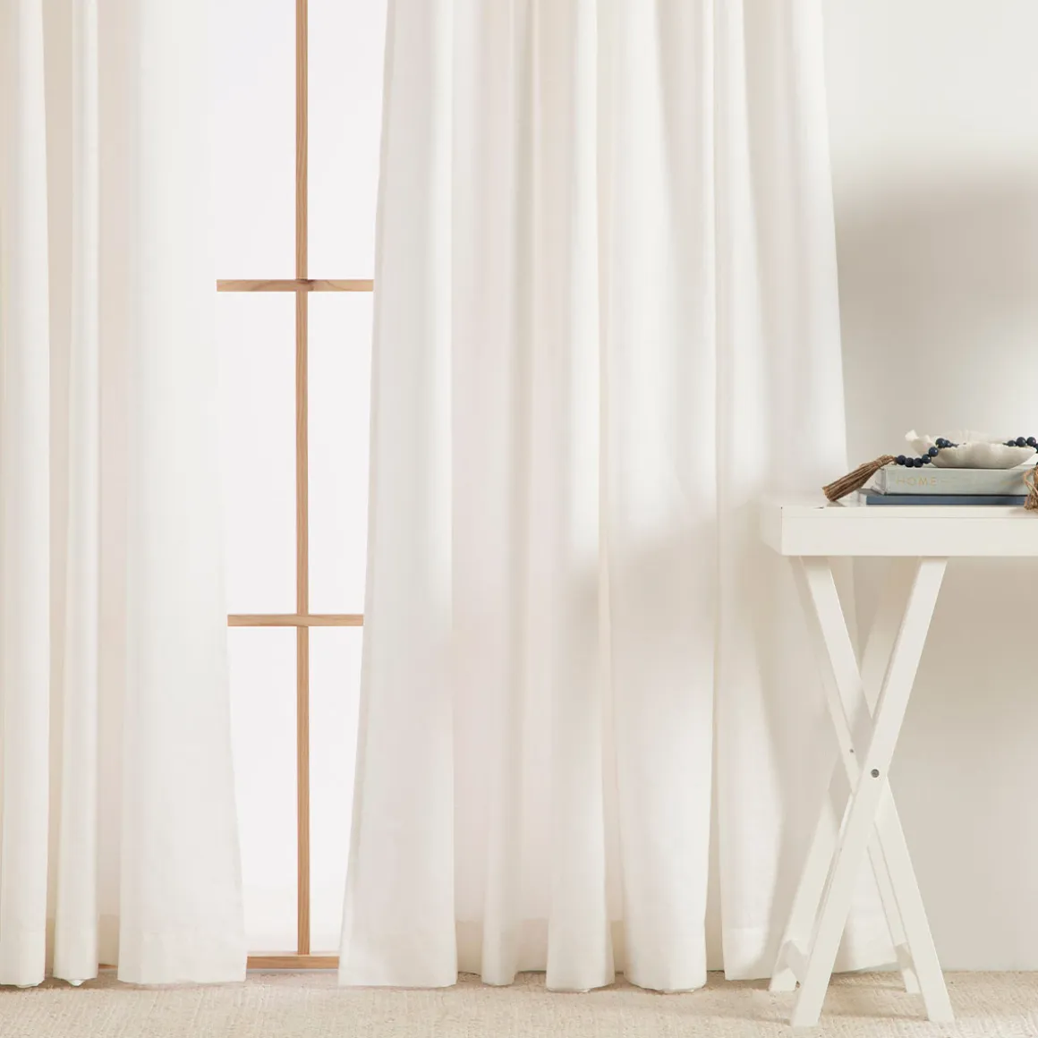 Linen Cotton Room Darkening Curtain Pair 180 x 250