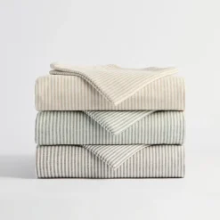 Linen Cotton Striped Sheet Set