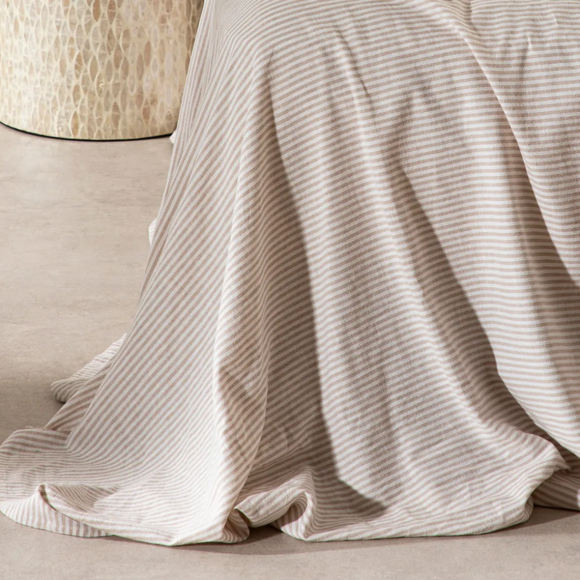 Linen Cotton Striped Sheet Set