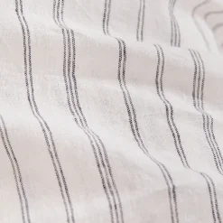 Linen Cotton Stripe Fitted Sheet