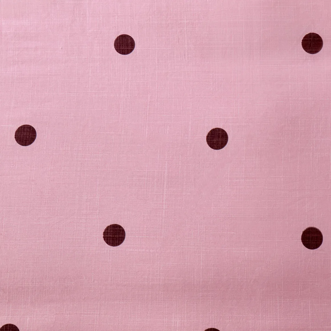 Louella Pink/Chocolate Polka Dot Quilt Cover Set