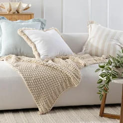 Lucy Knit Cotton Throw