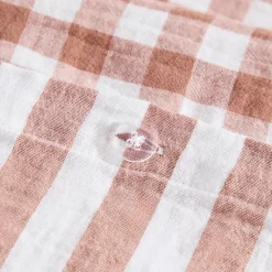 Maisie Reversible Caramel Check Quilt Cover Set