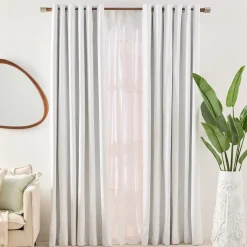 Marina Blockout White Curtain Set of 2
