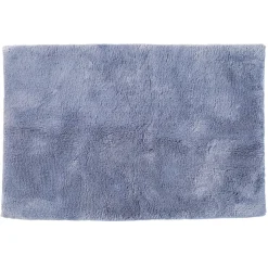 Maya Denim Blue Cotton Bamboo Bath Mat